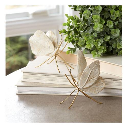 Melrose InternationalLeaf Butterfly Shelf Sitter (Set of 2) - Primary Image