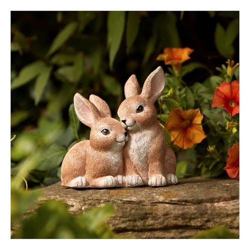 Melrose International Woodland Bunny Couple Figurine (Set of 2) - Primary Image