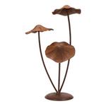 Melrose International Bronze Metal Mushroom Garden Accent 18.25"H - Thumbnail 1 of 3