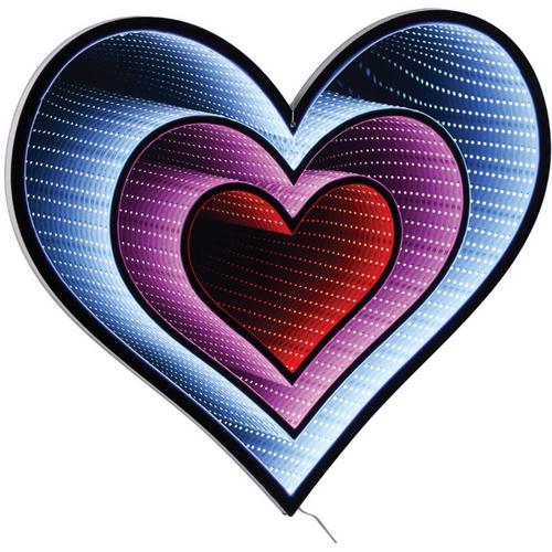 Melrose International Hanging Triple Heart Ekko Light Display 23.5"H - Primary Image