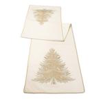 Melrose International Bead Embroidered Pine Tree Table Runner 72"L - Thumbnail 1 of 3
