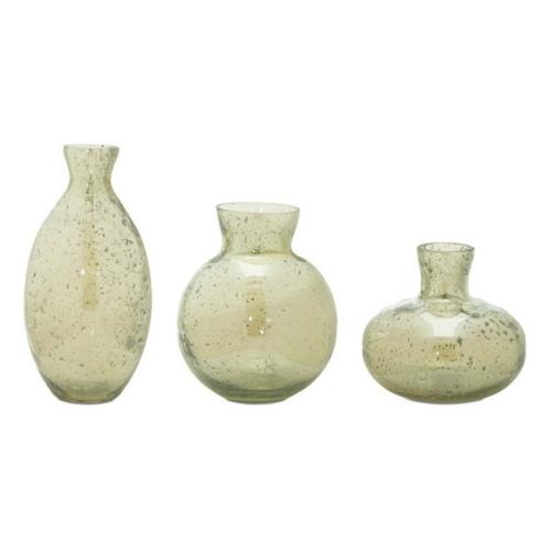 Melrose International Bubbled Glass Bud Vase (Set of 3) - Primary Image