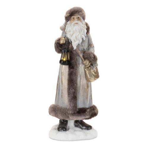 Melrose International Hooded Santa Statue 22"H - Primary Image