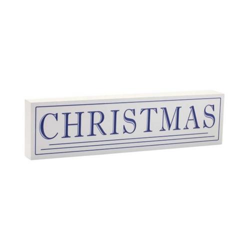 Melrose International Wood Christmas Sentiment Sign 19.5"L - Primary Image
