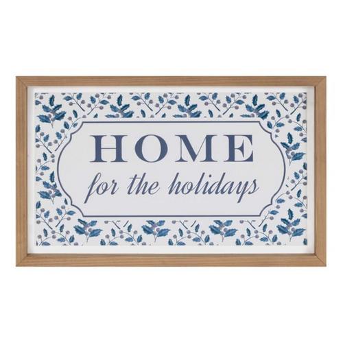 Melrose International Framed Home for the Holidays Sign 15.5"L - Primary Image