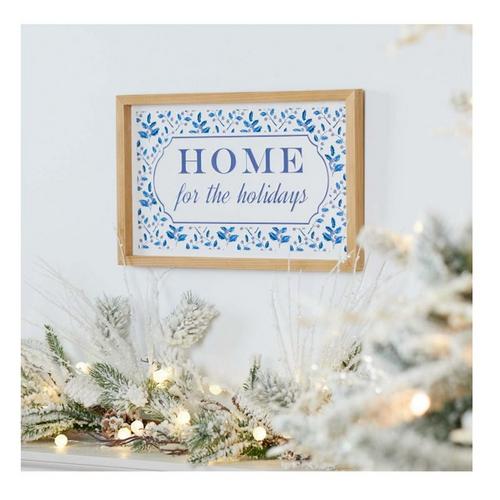 Melrose International Framed Home for the Holidays Sign 15.5"L - Primary Image
