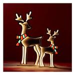 Melrose International Deer with Scarf Ekkolight 23.5"H - Thumbnail 2 of 3