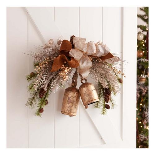 Melrose International Distressed Metal Bell Ornament (Set of 2) - Primary Image