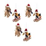 Melrose International Plush Ski and Sled Dog Ornament (Set of 6) - Thumbnail 1 of 2