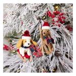 Melrose International Plush Ski and Sled Dog Ornament (Set of 6) - Thumbnail 2 of 2