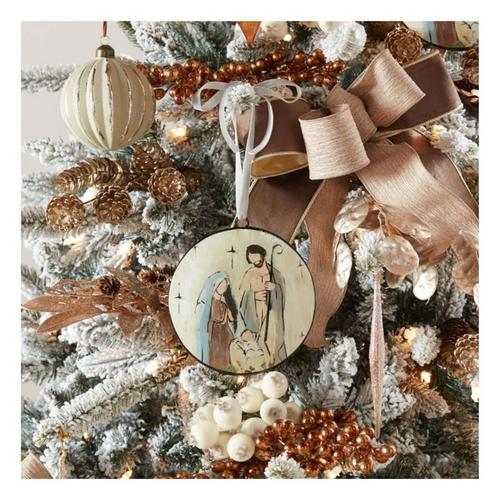 Melrose International Holy Family Disc Ornament (Set of 12) - Primary Image