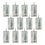 Melrose International Tis the Season Pine Tree Ornament (Set of 12) - Thumbnail 1 of 2