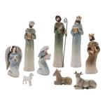 Melrose International Modern Holiday Nativity Figurines (Set of 9) - Thumbnail 1 of 3