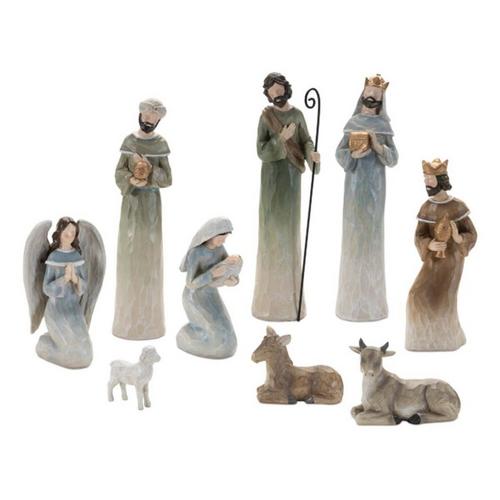 Melrose International Modern Holiday Nativity Figurines (Set of 9) - Primary Image