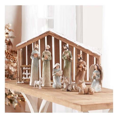 Melrose International Modern Holiday Nativity Figurines (Set of 9) - Primary Image