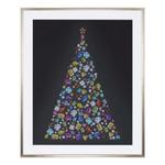 Melrose International Holiday Jewel Tree Print Under Glass 23.5"H - Thumbnail 1 of 2