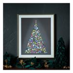 Melrose International Holiday Jewel Tree Print Under Glass 23.5"H - Thumbnail 2 of 2
