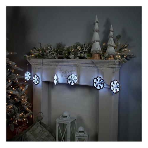 Melrose International Snowflake Ekkolight Garland 68"L - Primary Image