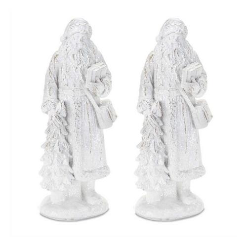 Melrose International Glittered Santa Figurine (Set of 2) - Primary Image
