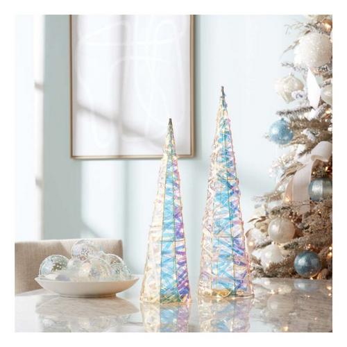 Melrose International Iridescent LED Tree (Set of 2) - Primary Image