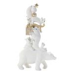 Melrose International Winter Animal Stack Statue (Set of 6) - Thumbnail 1 of 2