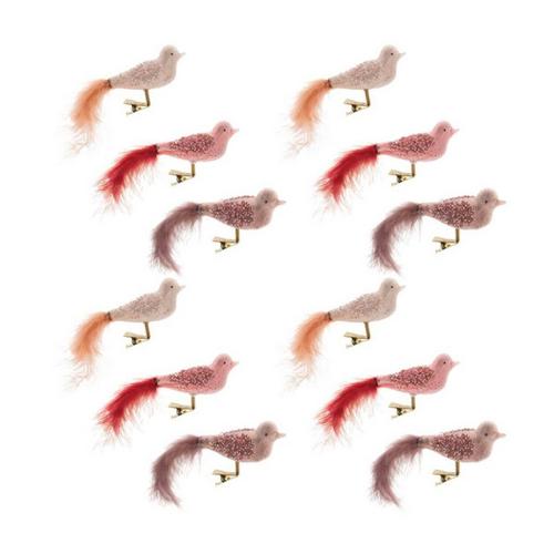 Melrose International Beaded Glass Bird Clip Ornament (Set of 12) - Primary Image