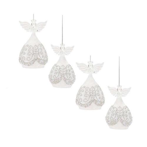 Melrose International Beaded Glass Angel Ornament (Set of 4) - Primary Image