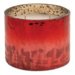 Melrose International Cranberry Woods Scented Soy with Etched Glass Holder 4"D Jar Candle - Thumbnail 1 of 2