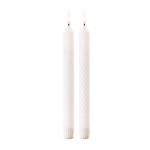 Melrose International FIA Wick White Textured Taper Candle (Set of 2) - Thumbnail 1 of 4