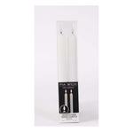 Melrose International FIA Wick White Textured Taper Candle (Set of 2) - Thumbnail 3 of 4