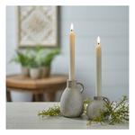 Melrose International FIA Wick Beige Textured Taper Candle (Set of 2) - Thumbnail 2 of 3