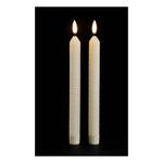 Melrose International FIA Wick Beige Textured Taper Candle (Set of 2) - Thumbnail 3 of 3
