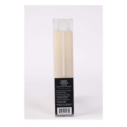 Melrose International FIA Wick 9.5in Taper Candle (Set of 2) - Primary Image