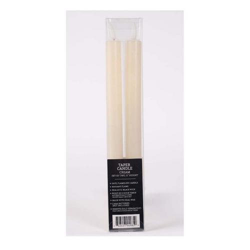 Melrose International FIA Wick 11in Taper Candle (Set of 2) - Primary Image