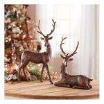 Melrose International 18in Winter Deer Figurine (Set of 2) - Thumbnail 2 of 2