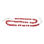 Melrose International Wood Beaded String Garland (Set of 2) - Thumbnail 2 of 3