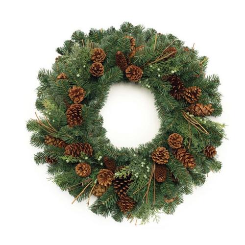 Melrose International Mixed Pine and Pinecone Wreath 32"D - Primary Image