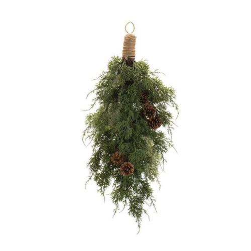 Melrose International Pine and Pinecones Wall Swag Bundle 28"H - Primary Image