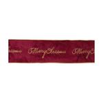 Melrose International Embroidered Merry Christmas Wired Ribbon 4" x 5 Yds. - Thumbnail 1 of 2