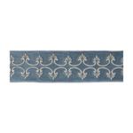 Melrose International Ornate Embroidered Blue Wired Ribbon 4" x 5 Yds. - Thumbnail 1 of 2