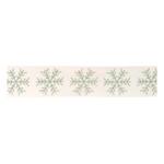 Melrose International Jeweled Snowflake Wired Ribbon 4" x 5 Yds. - Thumbnail 1 of 2