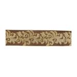 Melrose International Embroidered Brown Damask Wired Ribbon 4" x 5 Yds. - Thumbnail 1 of 2