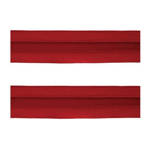 Melrose International Red Wired Ribbon (Set of 2) - Primary Image