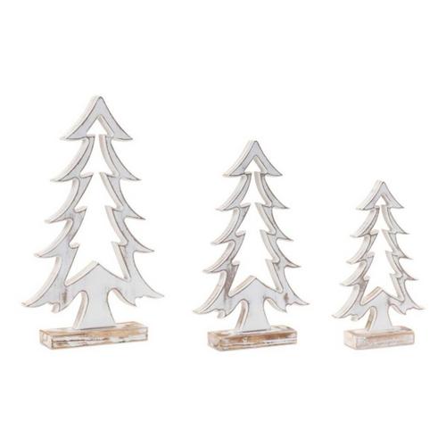 Melrose International Wood Pine Tree Outline (Set of 2) - Primary Image
