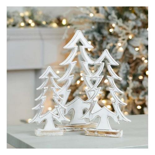 Melrose International Wood Pine Tree Outline (Set of 2) - Primary Image