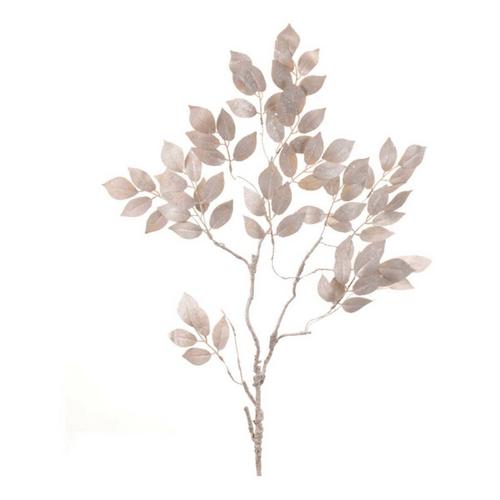 Melrose International Glittered Leaf Spray (Set of 6) - Primary Image