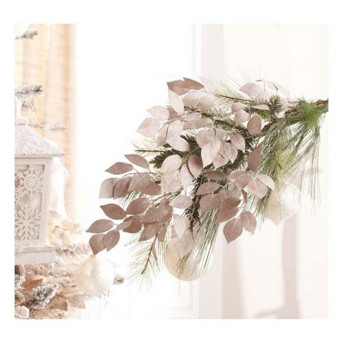 Melrose International Glittered Leaf Spray (Set of 6) - Primary Image