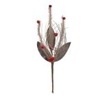 Melrose International Glittered Pine and Sleigh Bell Spray (Set of 6) - Thumbnail 3 of 3