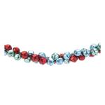 Melrose International Metal Sleigh Bell Cluster Garland (Set of 2) - Thumbnail 3 of 3