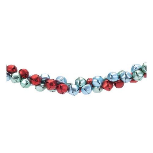 Melrose International Metal Sleigh Bell Cluster Garland (Set of 2) - Primary Image